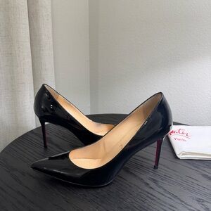 Christian Louboutin Kate 85 Patent Black 37.5